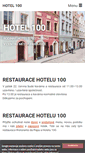 Mobile Screenshot of hotel100.cz