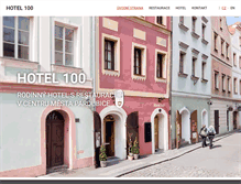 Tablet Screenshot of hotel100.cz